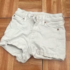 No rips, white jean shorts